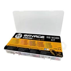 KIT LEURRE SOUPLE ARMÉ SAVAGE GEAR RIB WORM KIT