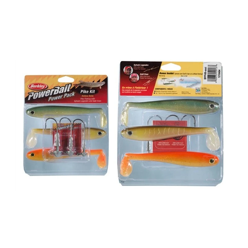 KIT LEURRES SOUPLES BERKLEY PIKE HOLLOW BELLY PRO PACK