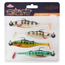 KIT LEURRES SOUPLES BERKLEY PULSE REALISTIC PERCH PRERIGGED
