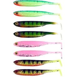 KIT LEURRES SOUPLES FOX RAGE MICRO TIDDLER FAST TAIL UV MIXED COLOUR