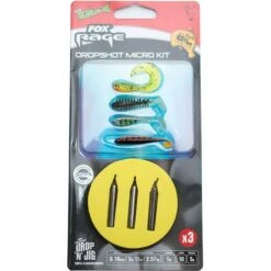 KIT LEURRES SOUPLES FOX RAGE READY RIG DROPSHOT MICRO KIT