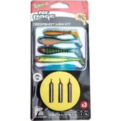 KIT LEURRES SOUPLES FOX RAGE READY RIG DROPSHOT MINI KIT