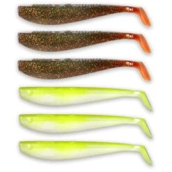 KIT LEURRES SOUPLES MANN S Q-PADDLER POWER PACKS UV POWER MIX - 8CM - PAR 6