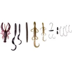 KIT LEURRES SOUPLES SAVAGE GEAR BLACK BASS PRO PACK